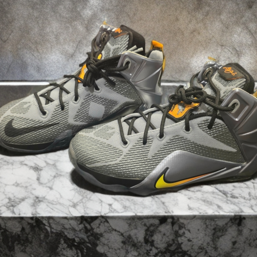 Nike Black and Yellow High-Top Sneakers